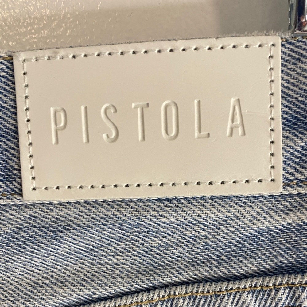 Pistola Jeans | Hemp Cotton | Button Fly 90s Straight Light Wash | Size 26 - Picture 4 of 11